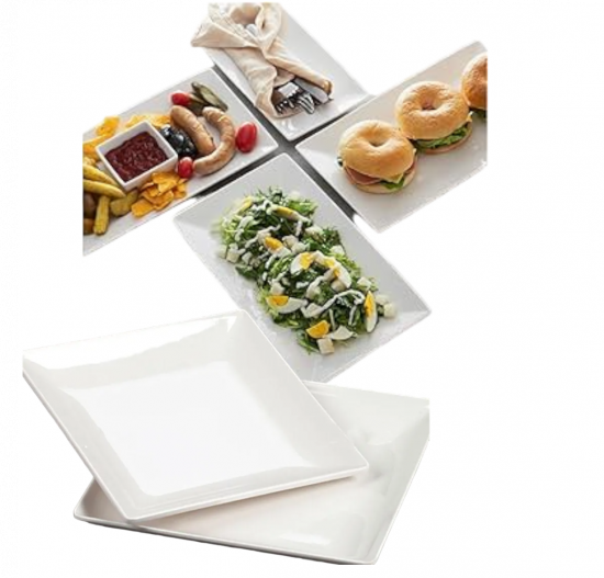 PIATTO RETT.23X14 MLM BIANCA